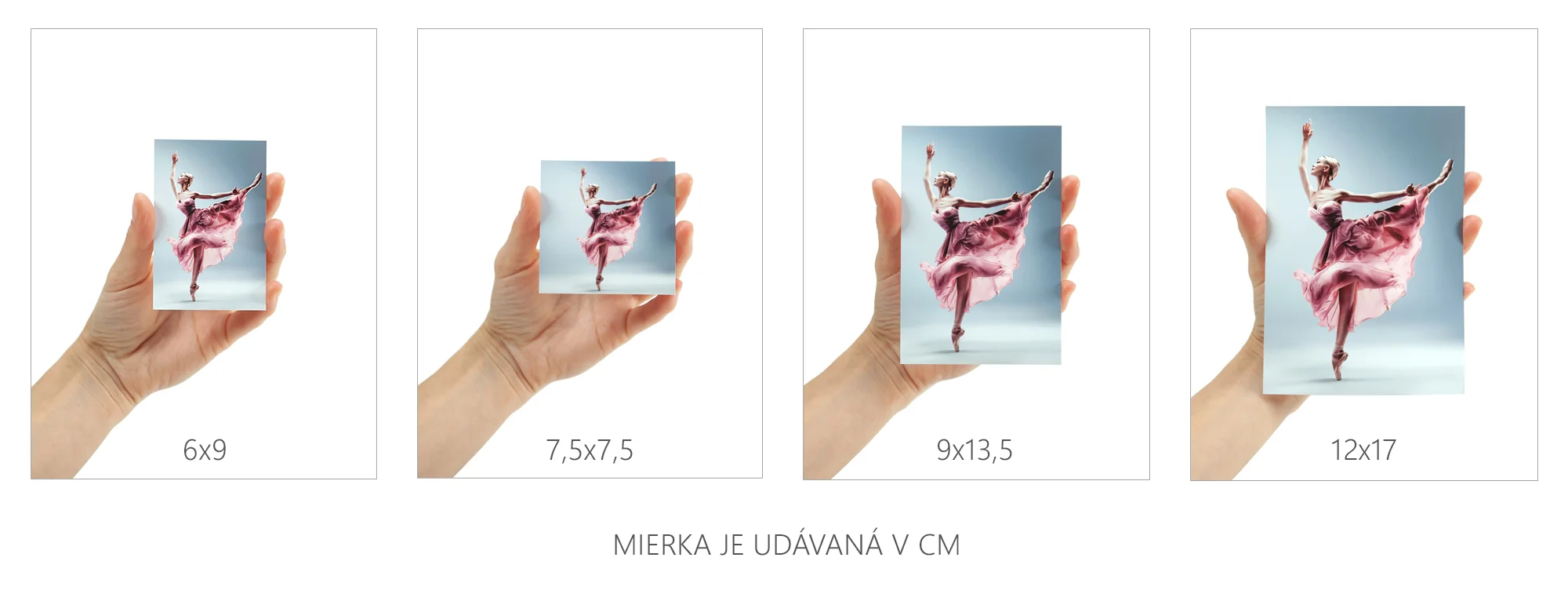 Porovnání velikostí fotomagnetek