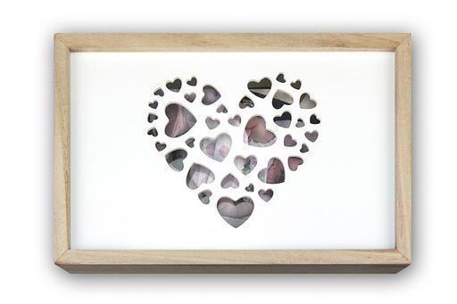 Dřevěný fotobox LOVE
